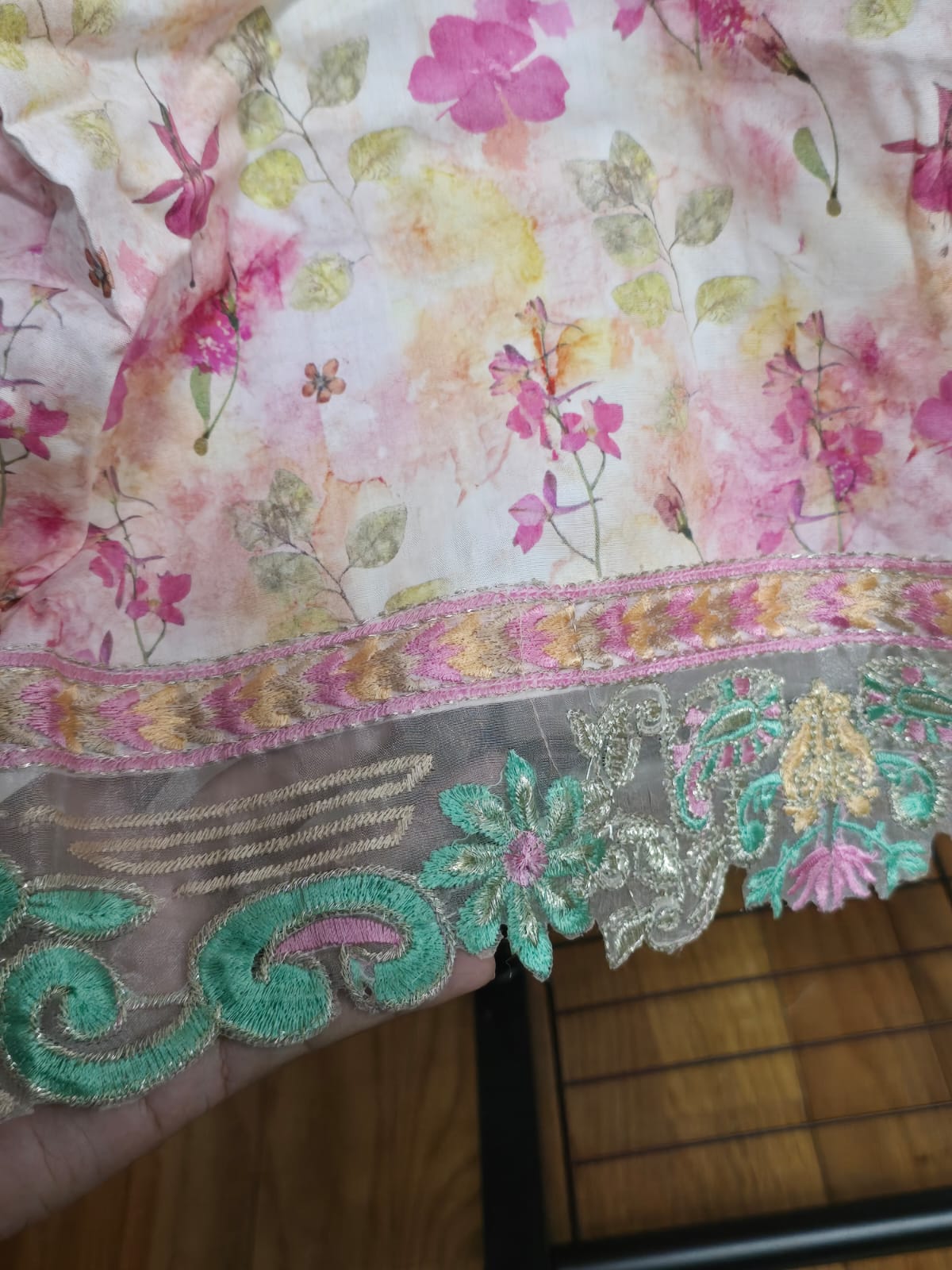 Linen 3pc Suit with Patches