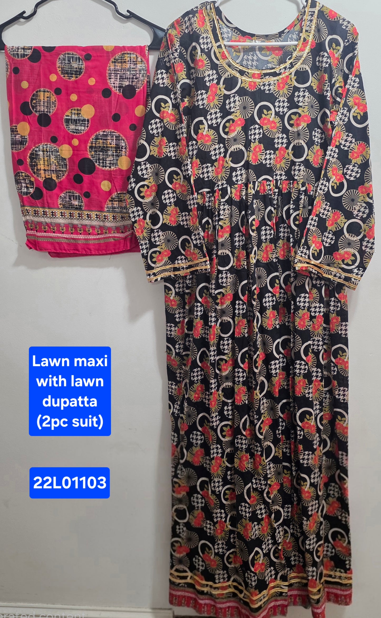 Lawn Maxi & Dupatta (2pc)
