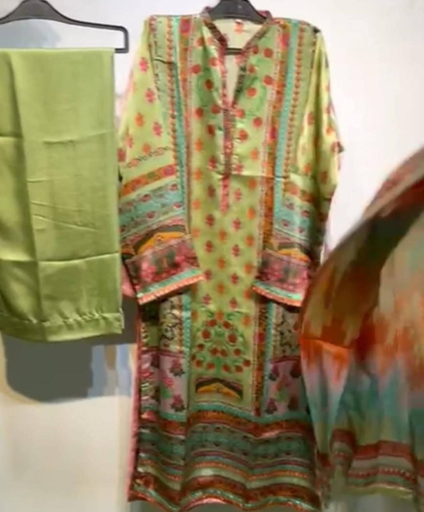 Digital Printed Silk 3-PC Smart-Stitched Palazzo Suits