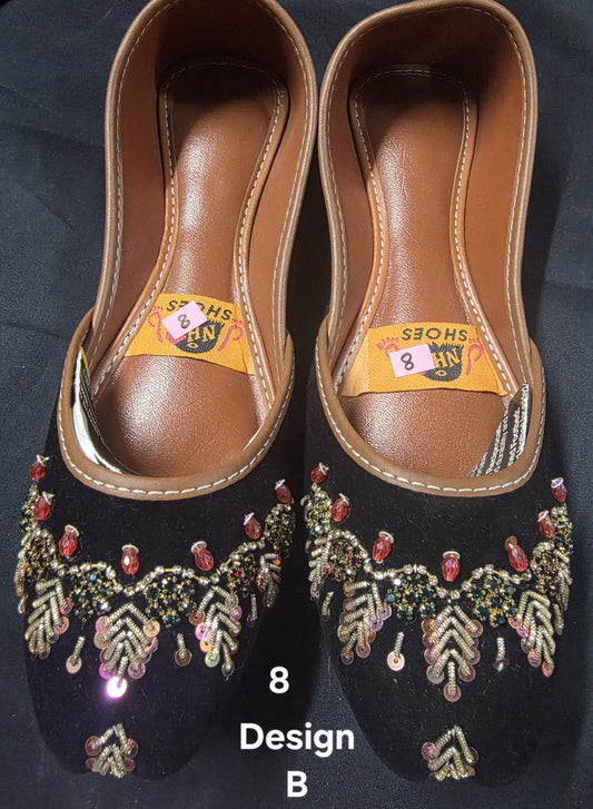 Multiple Designs of Khussa Size 8