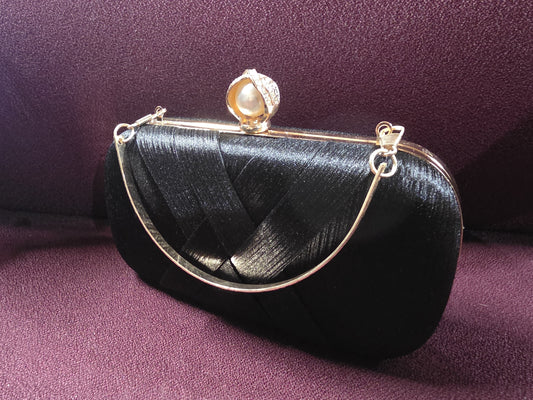Black Fancy Clutch