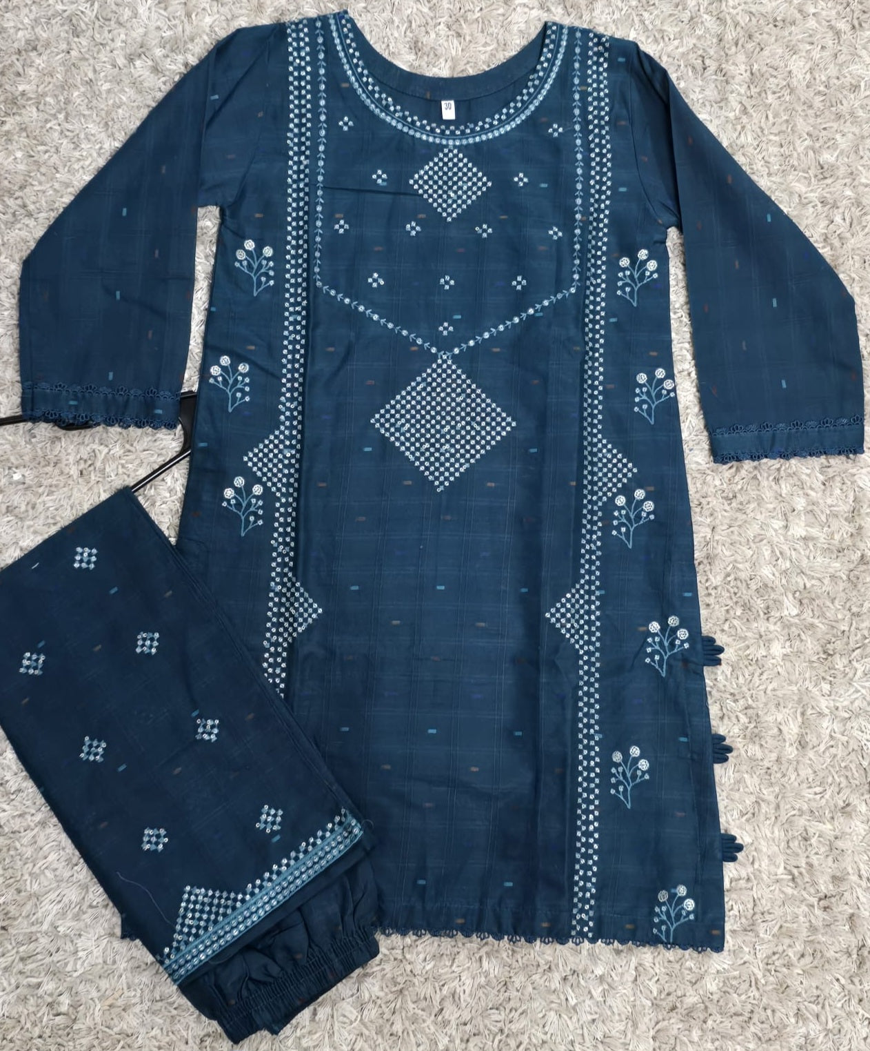 Girls Embroidered Suit