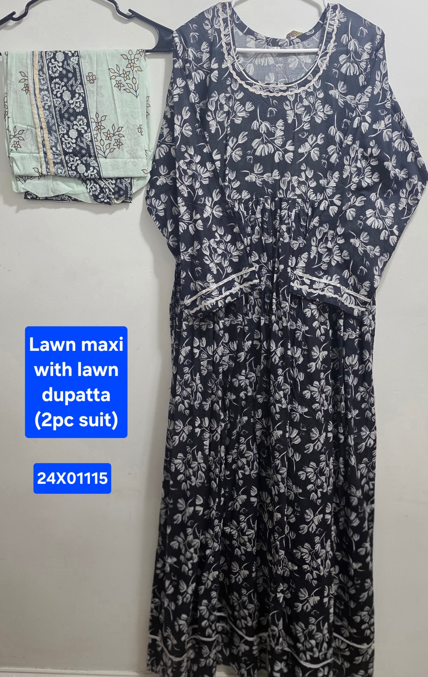 Lawn Maxi & Dupatta (2pc)