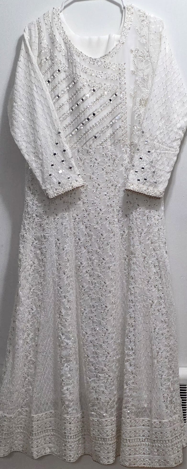 Chiffon Embroidered 3pc Maxi Suit