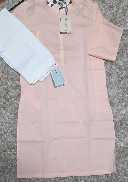 J. Brand Peach Shalwar Kameez (12yrs)