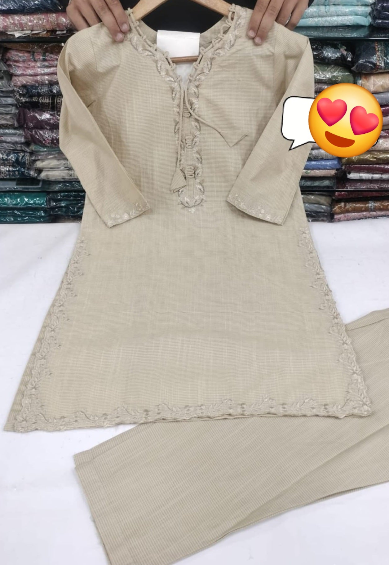 Girls Embroidered Suit