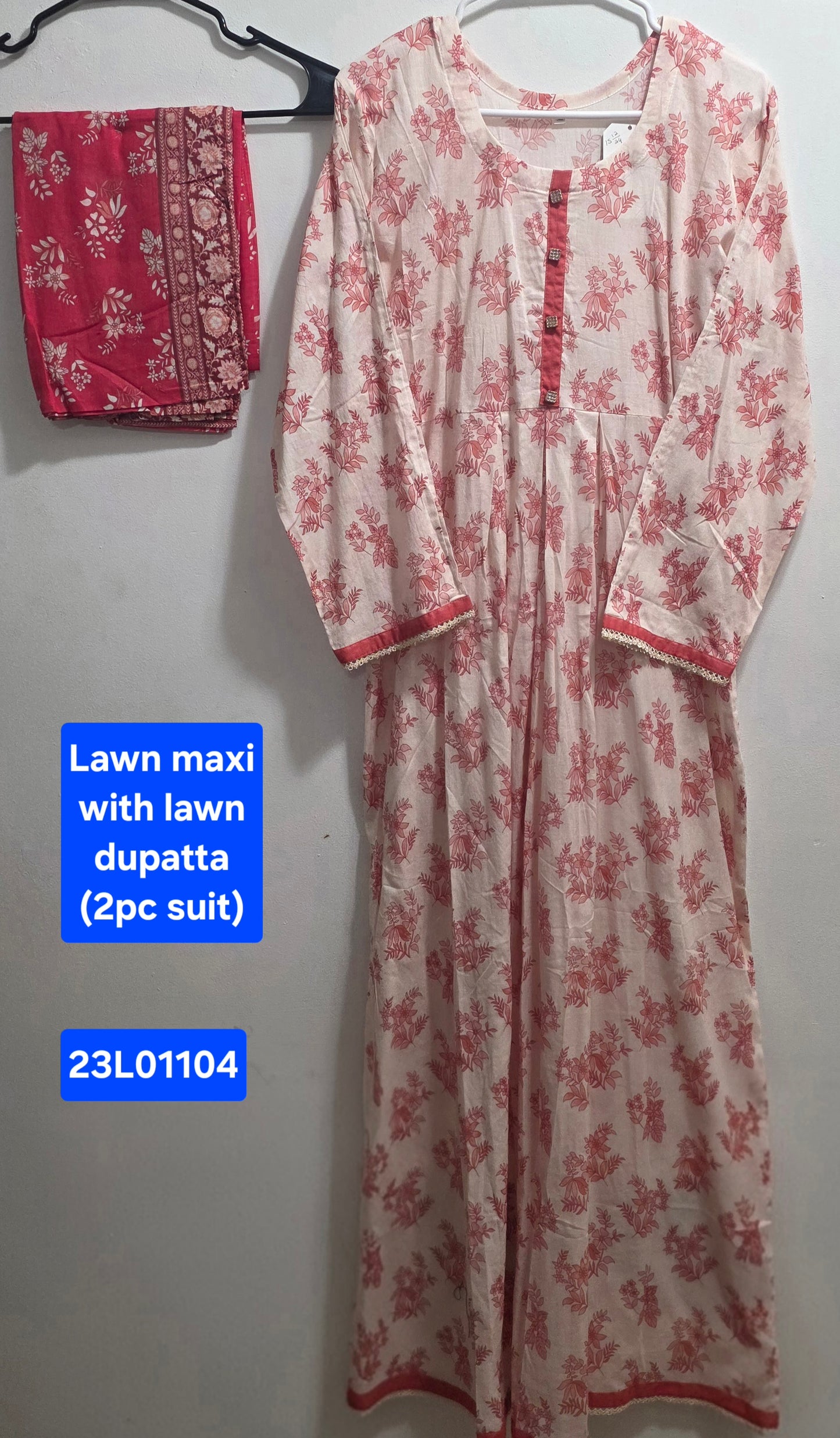 Lawn Maxi & Dupatta (2pc)