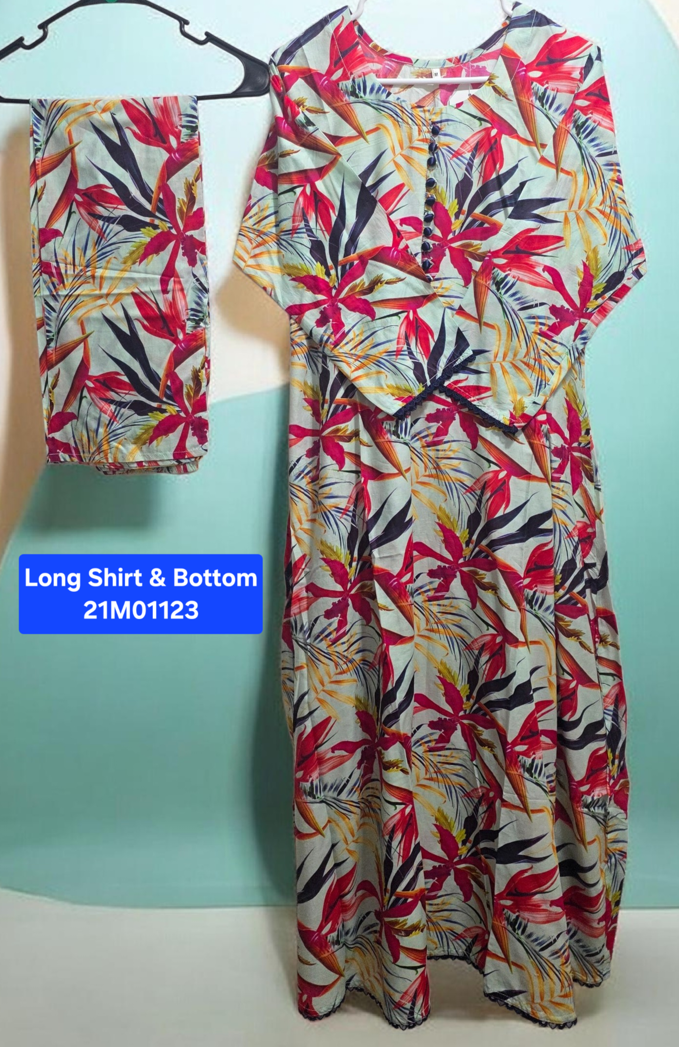 Lawn Long Shirt Suit (2pc)