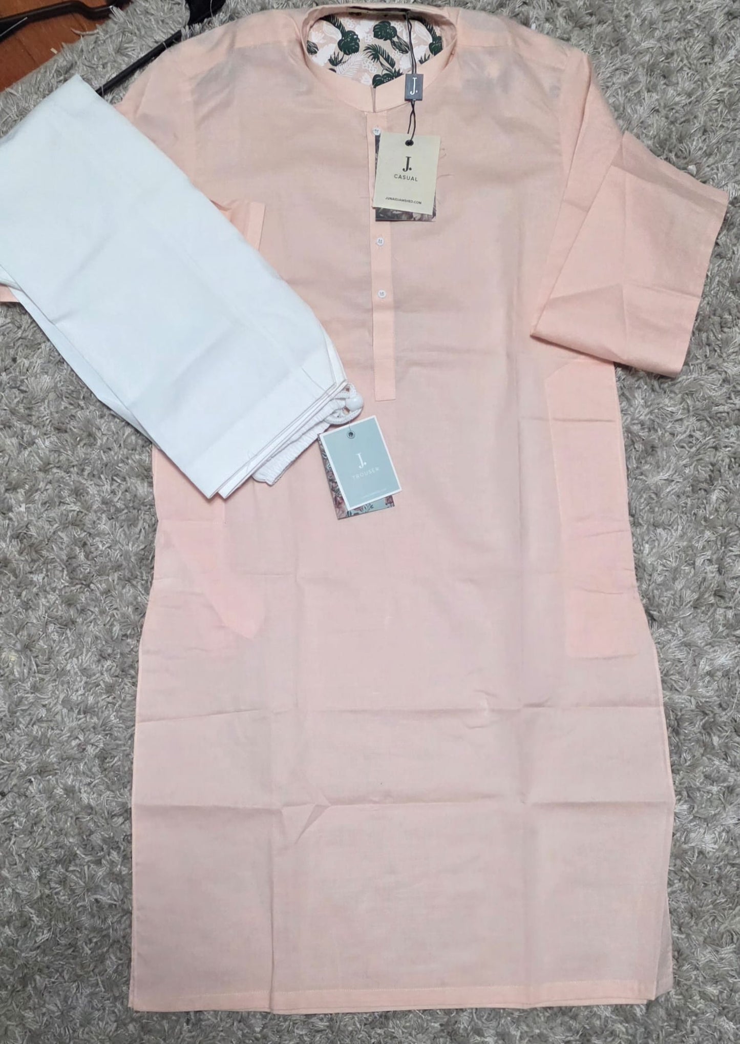 J. Brand Peach Shalwar Kameez (12yrs)