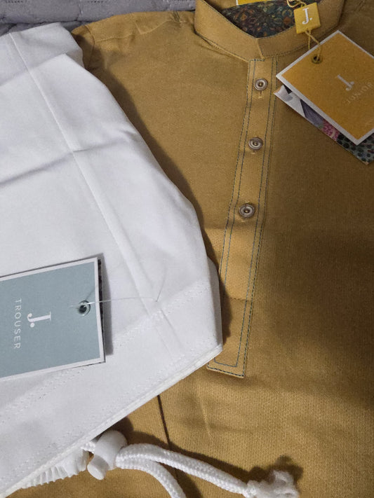 J. Brand Mustard Shalwar Kameez