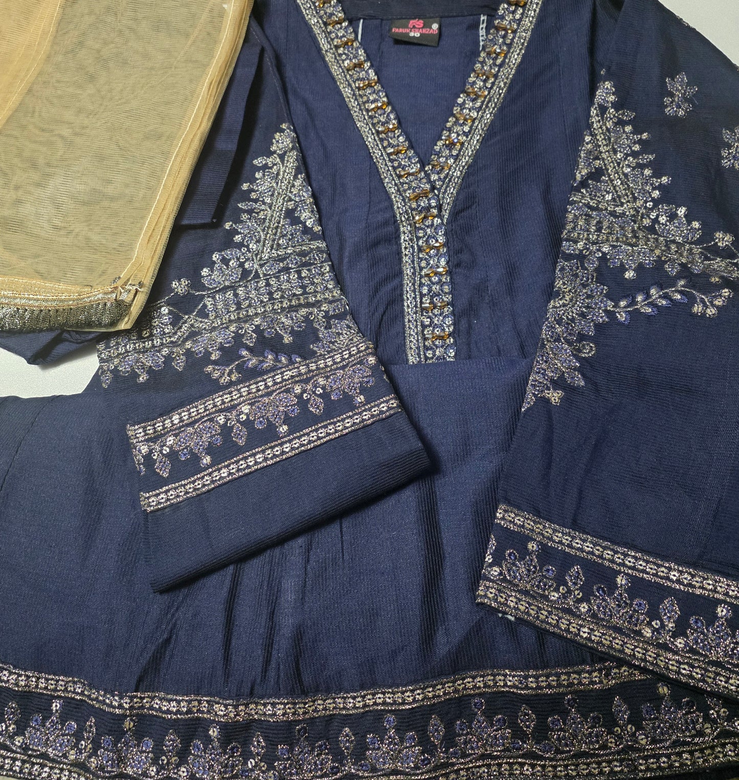 Girls Embroidered Suit (8-9yrs)