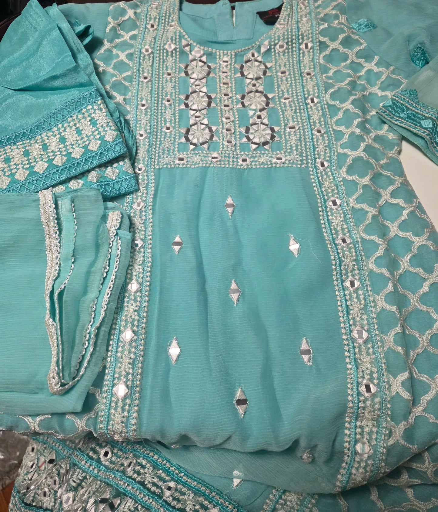 Girls Embroidered Suit (8-9yrs)