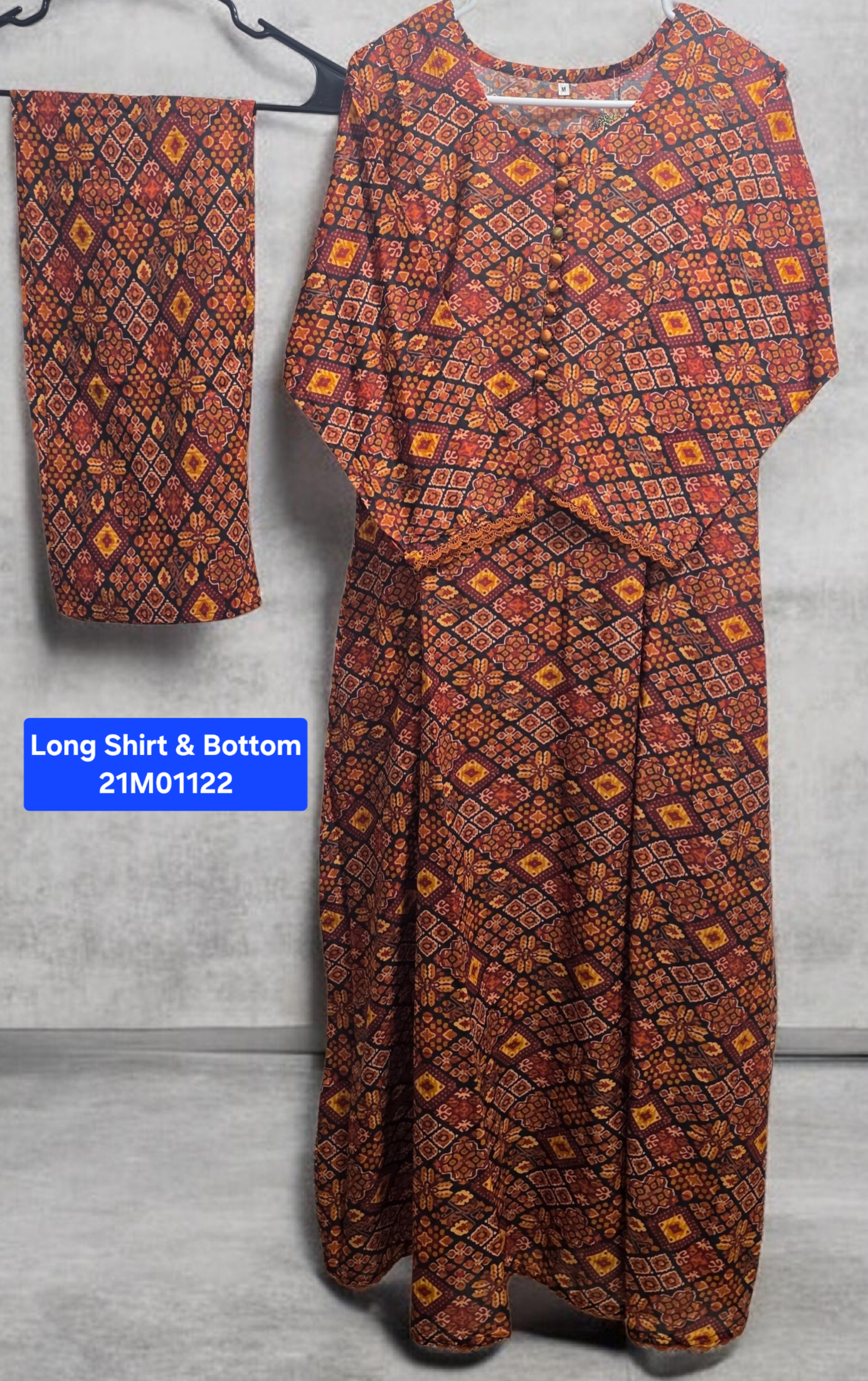 Lawn Long Shirt Suit (2pc)