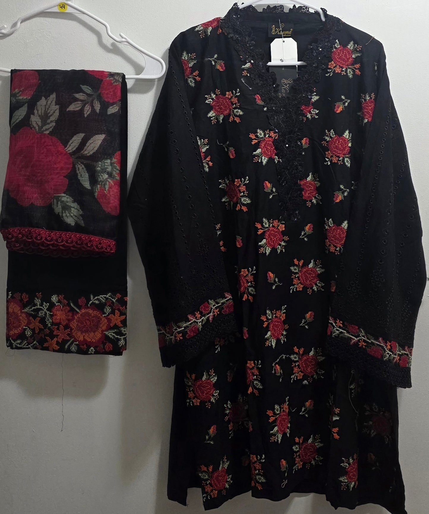 Farshi Shalwar Suit Embroidered 3pc