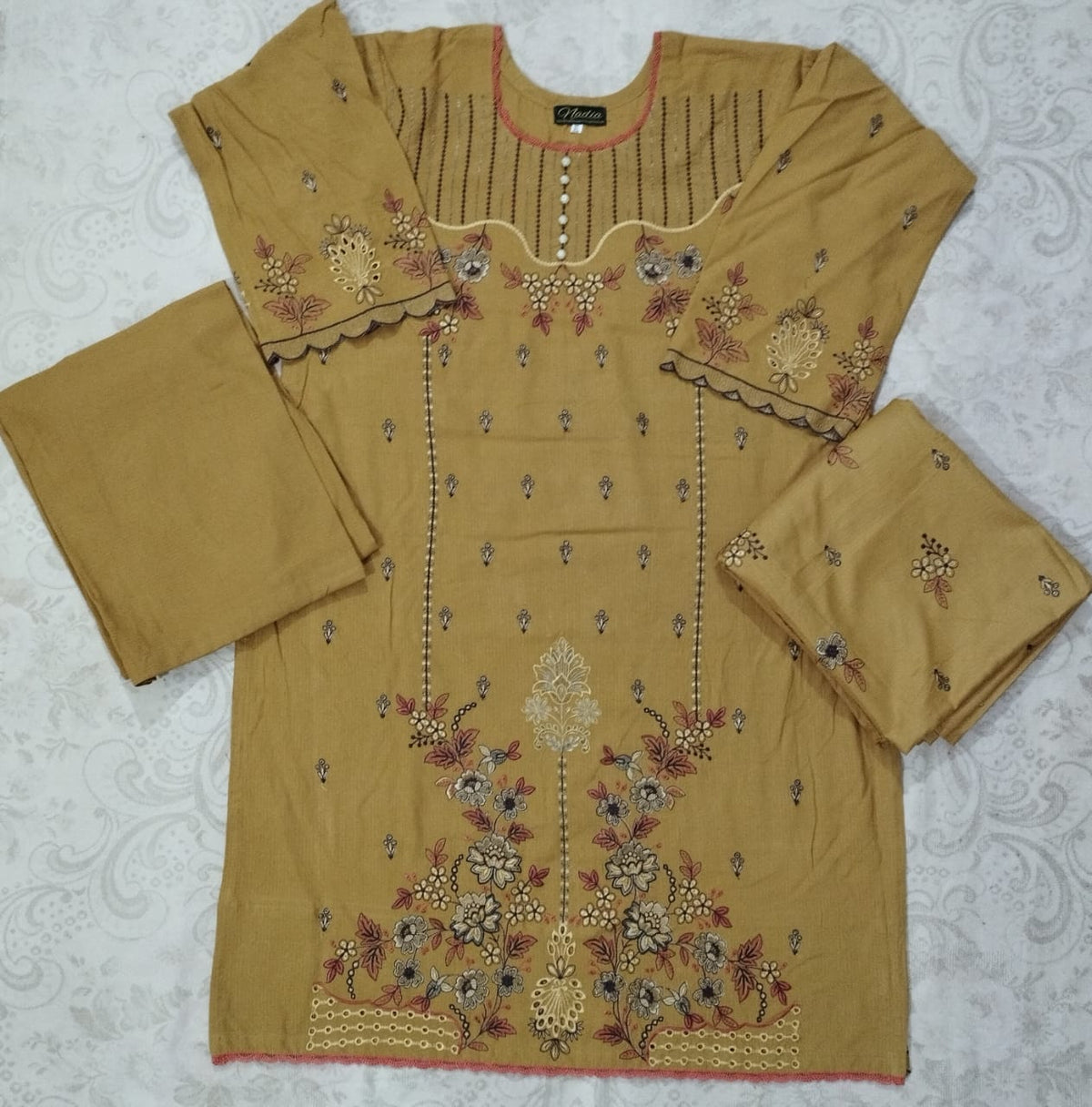 Notica Wool Embroidered Suit