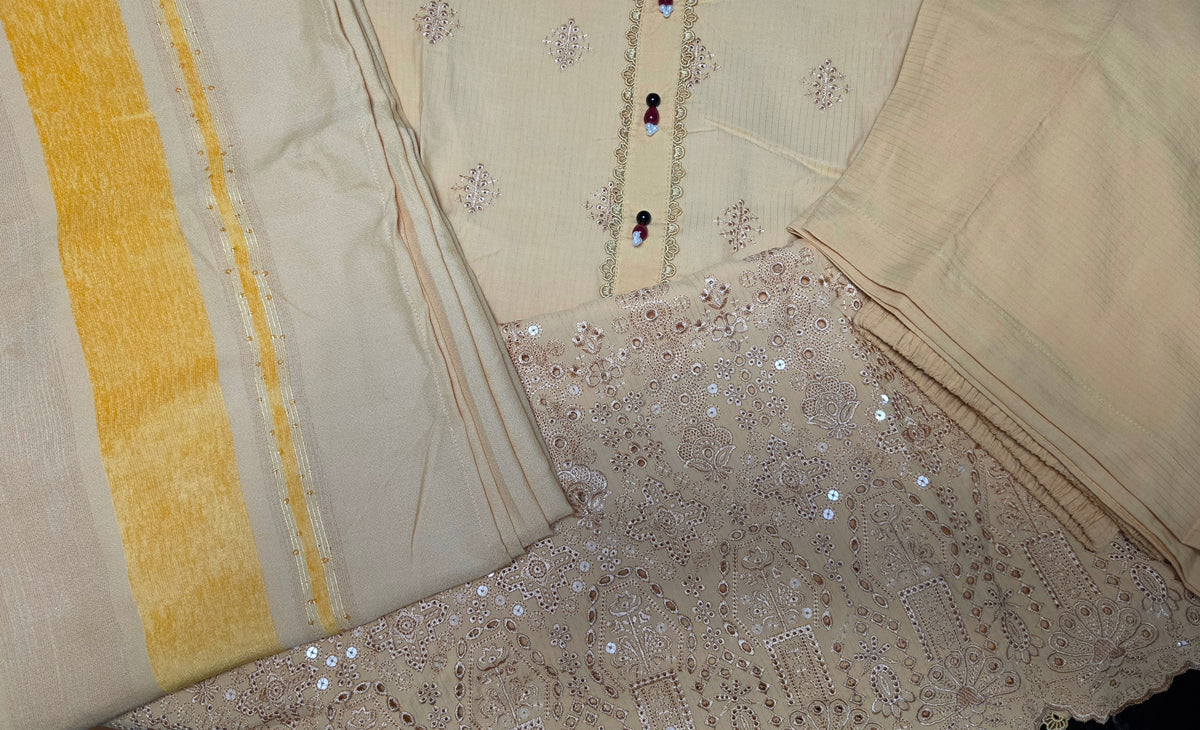 Notica Wool Embroidered Suit