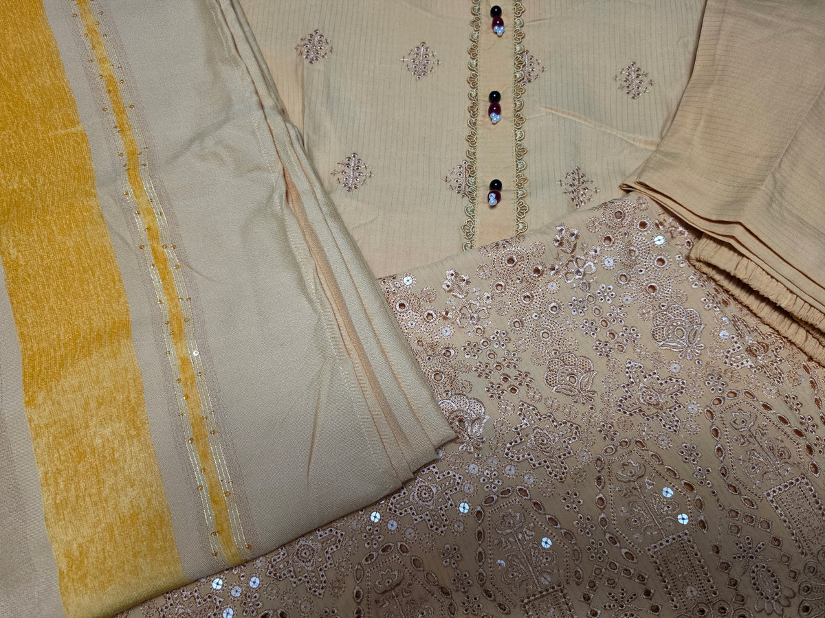 Notica Wool Embroidered Suit