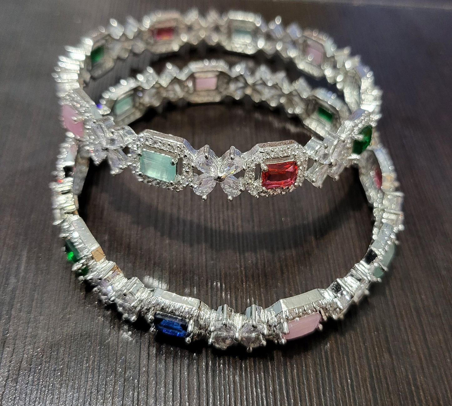 AD Stone Bangle Set