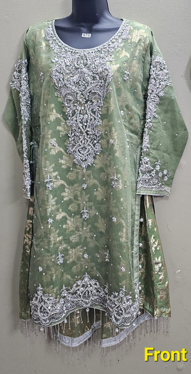 Jamavar High-Low Suit