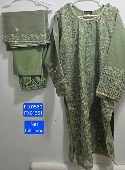 Khadi Net Fancy Suit