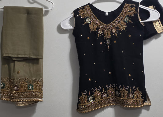 Chiffon Ghagra Choli Suit