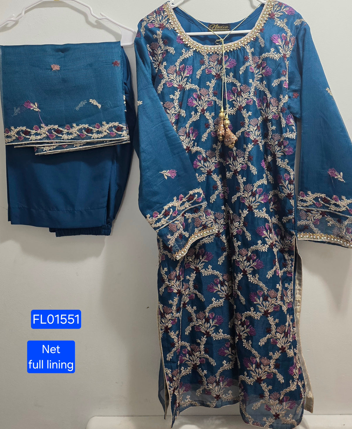 Khadi Net Fancy Suit