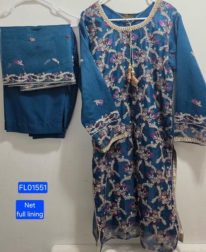 Khadi Net Fancy Suit