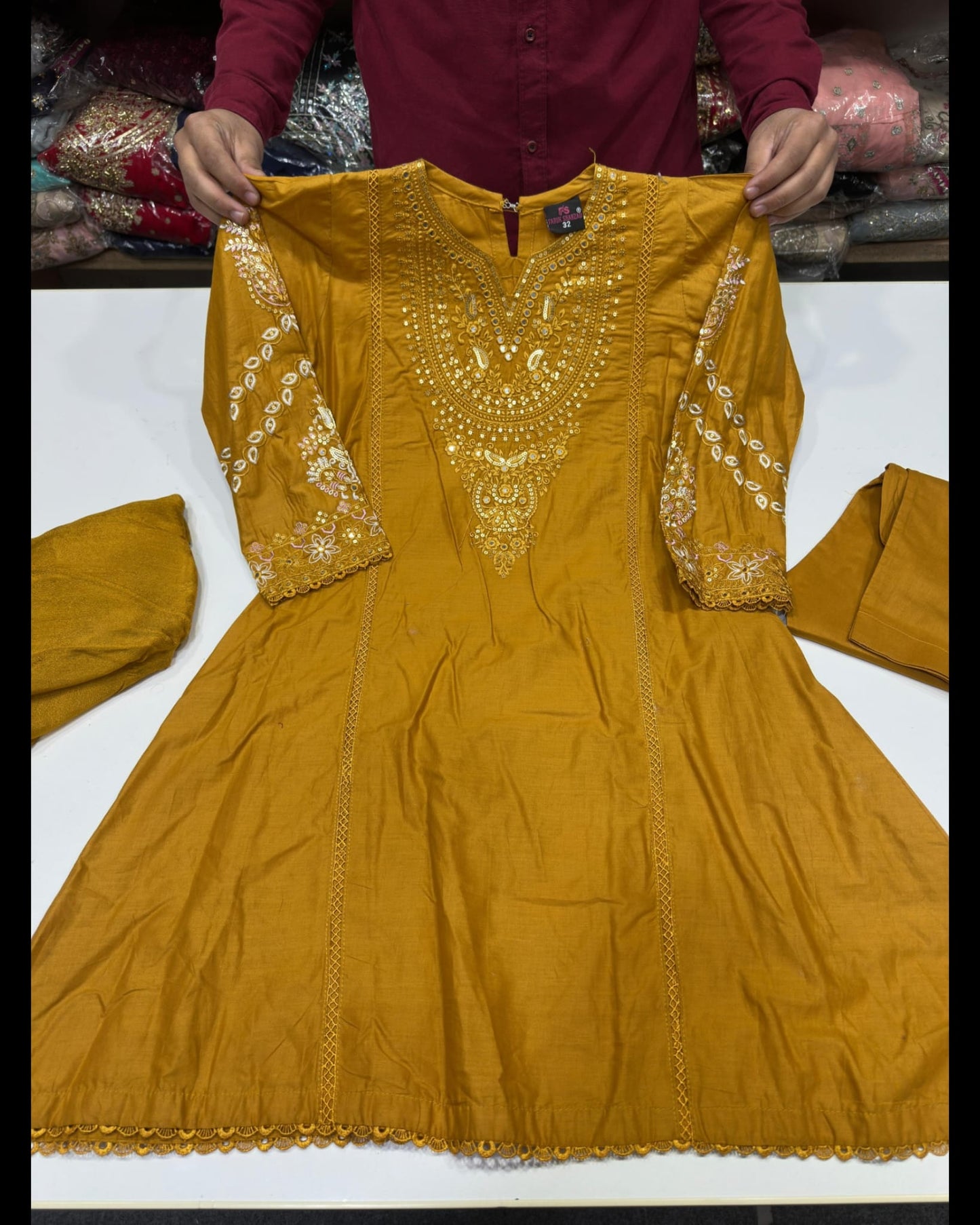Girls Embroidered Suit (9-10yrs)