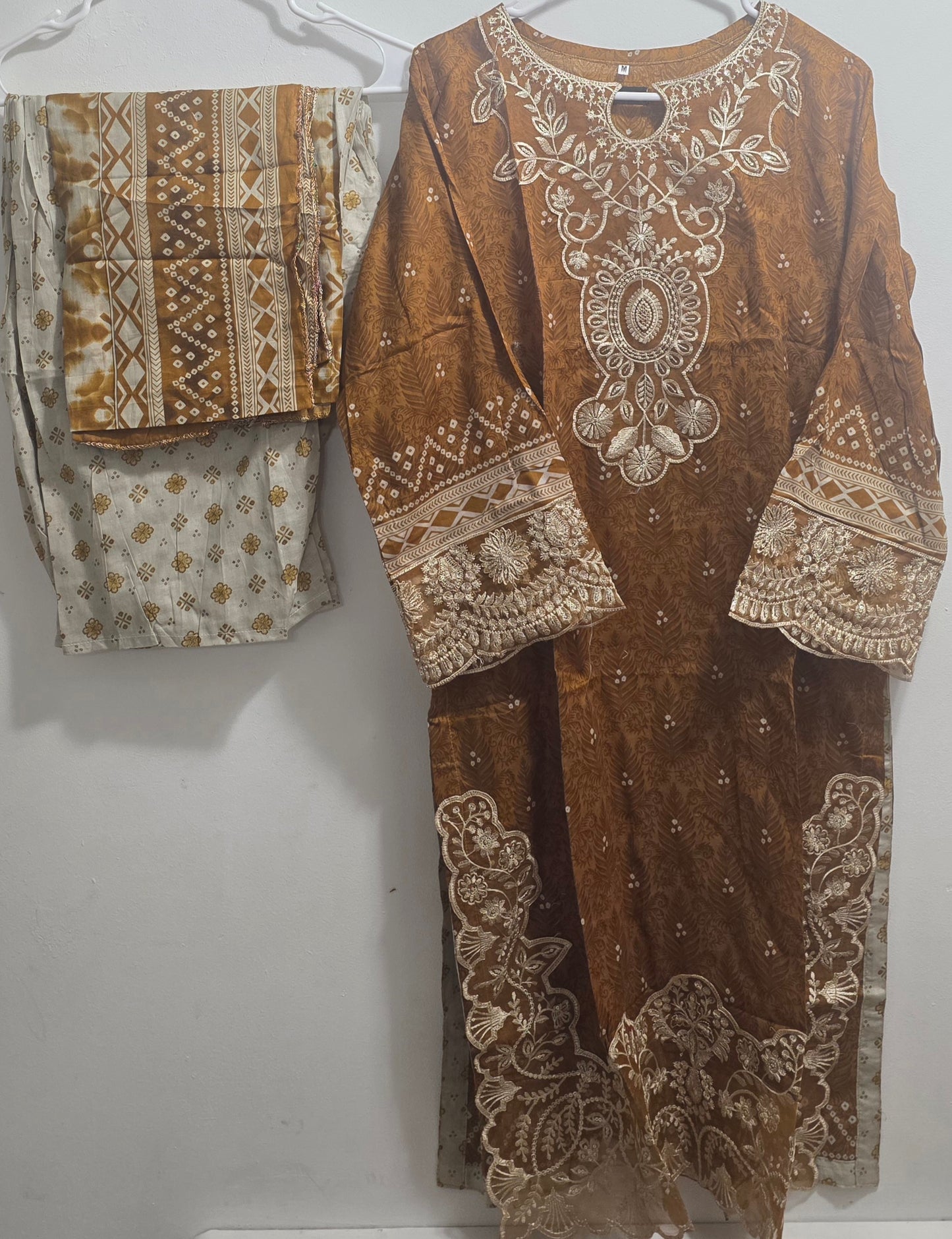 Lawn 3pc Suit with Patchwork