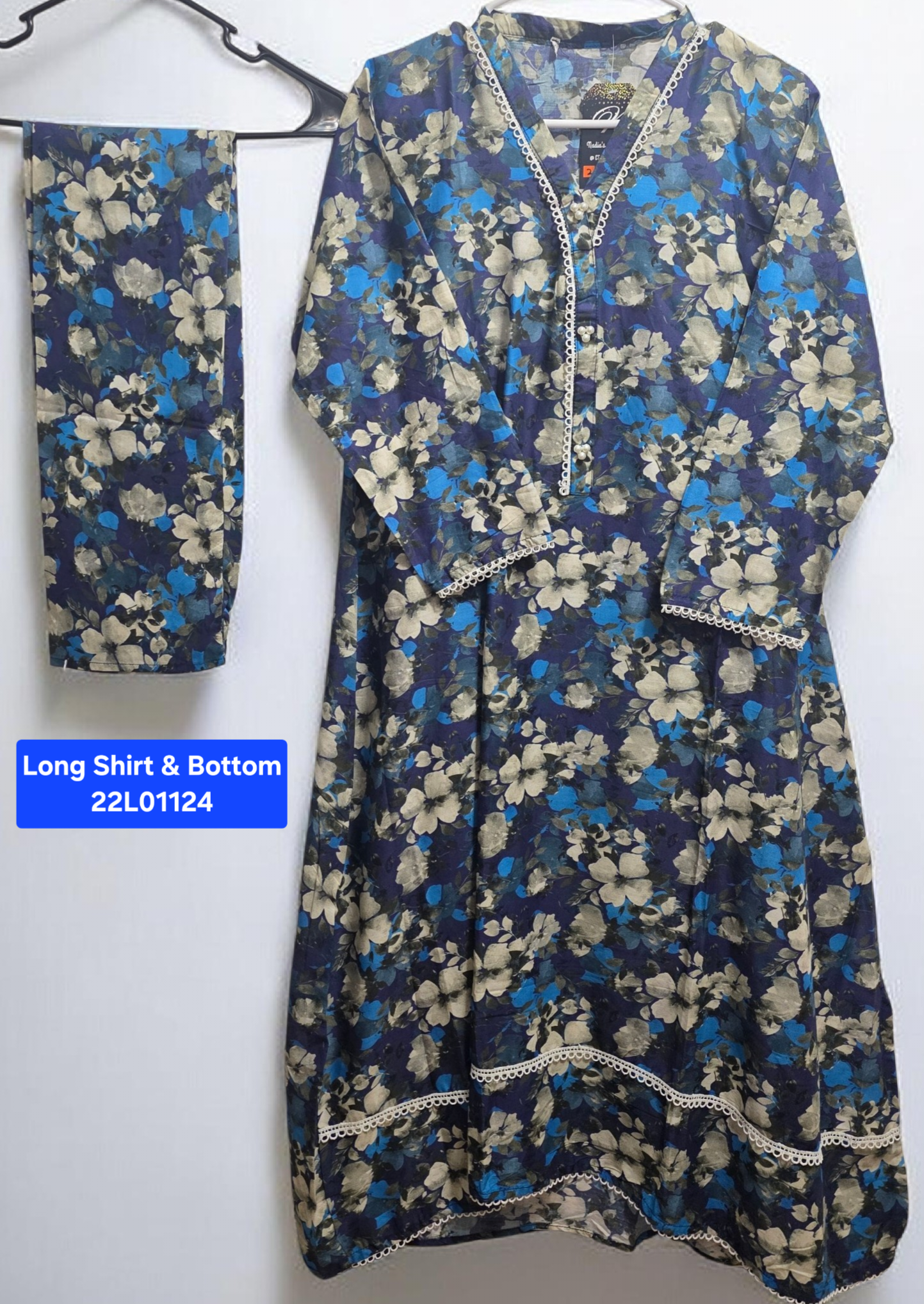 Lawn Long Shirt Suit (2pc)