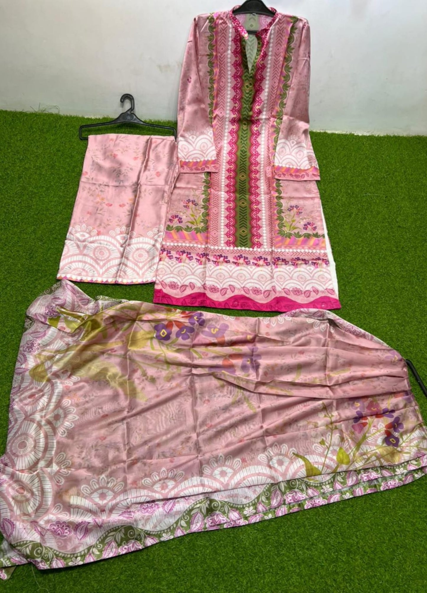 Digital Printed Silk 3-PC Suit