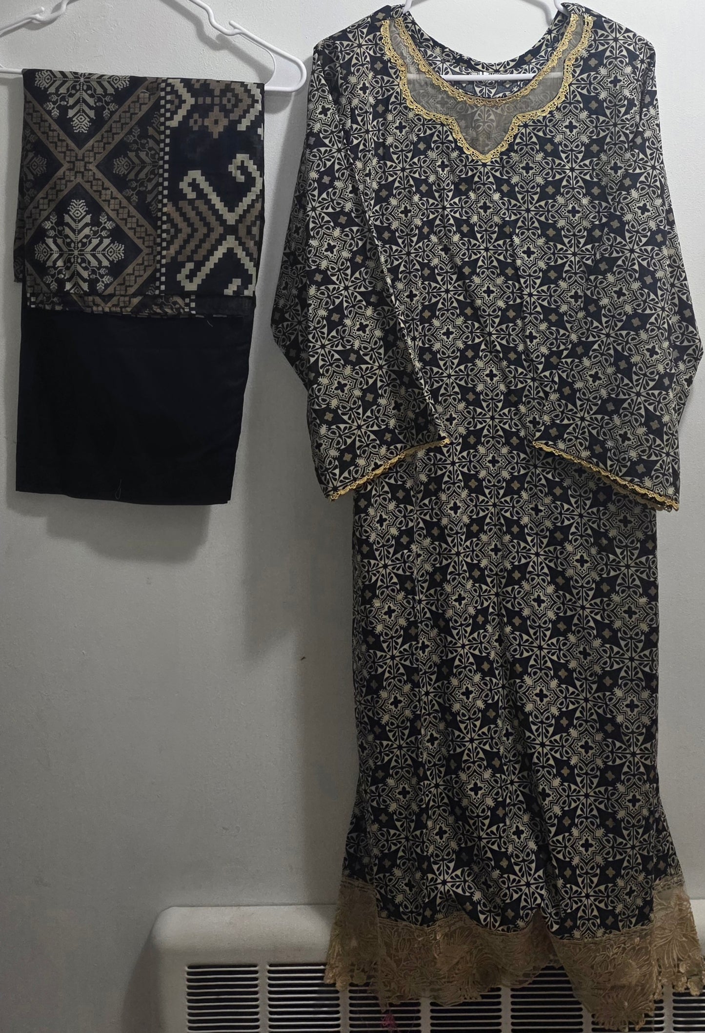 Lawn 3pc Suit with Patchwork