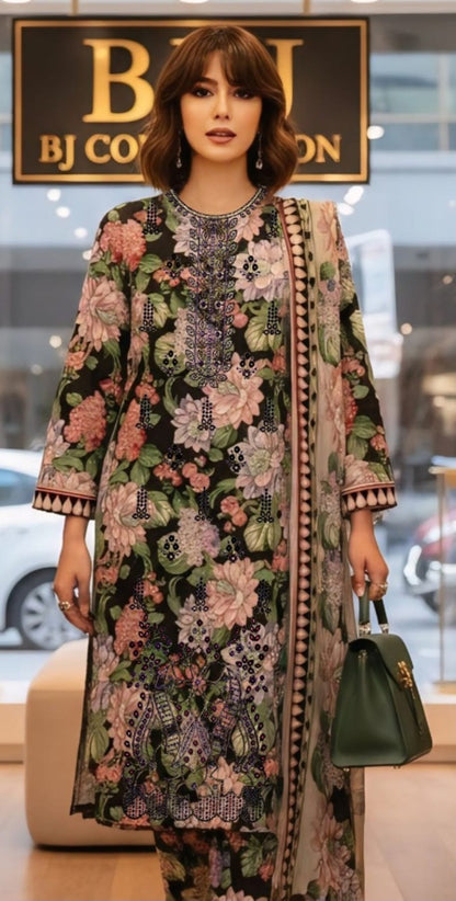 Cotton 3pc Suit