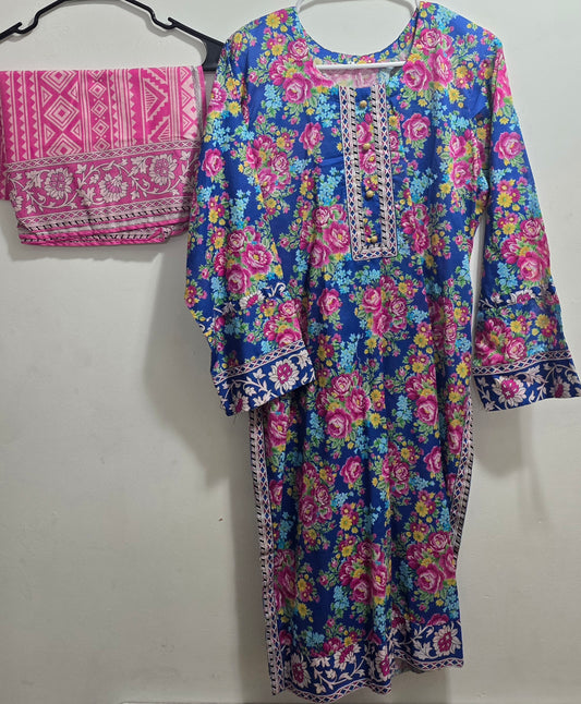 Lawn Shirt & Dupatta Set