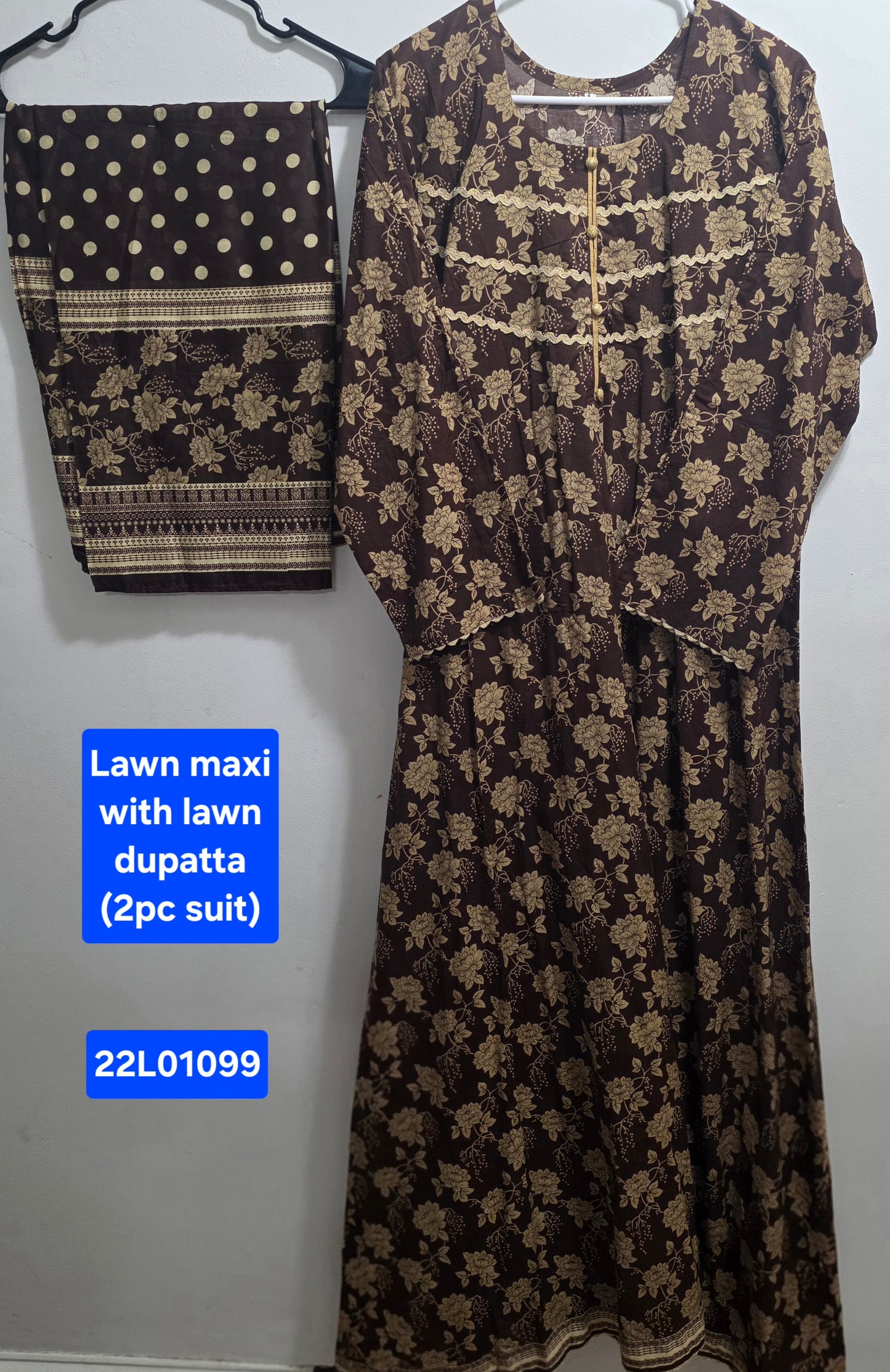 Lawn Maxi & Dupatta (2pc)