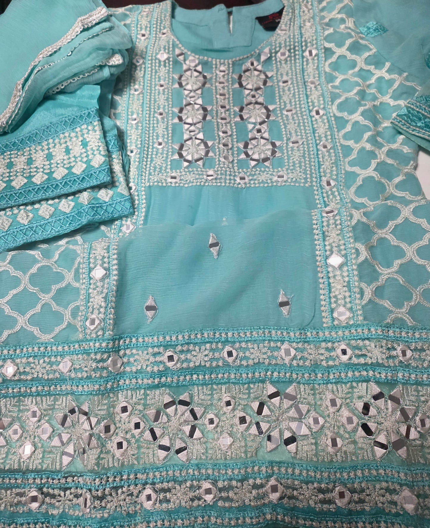 Girls Embroidered Suit (8-9yrs)
