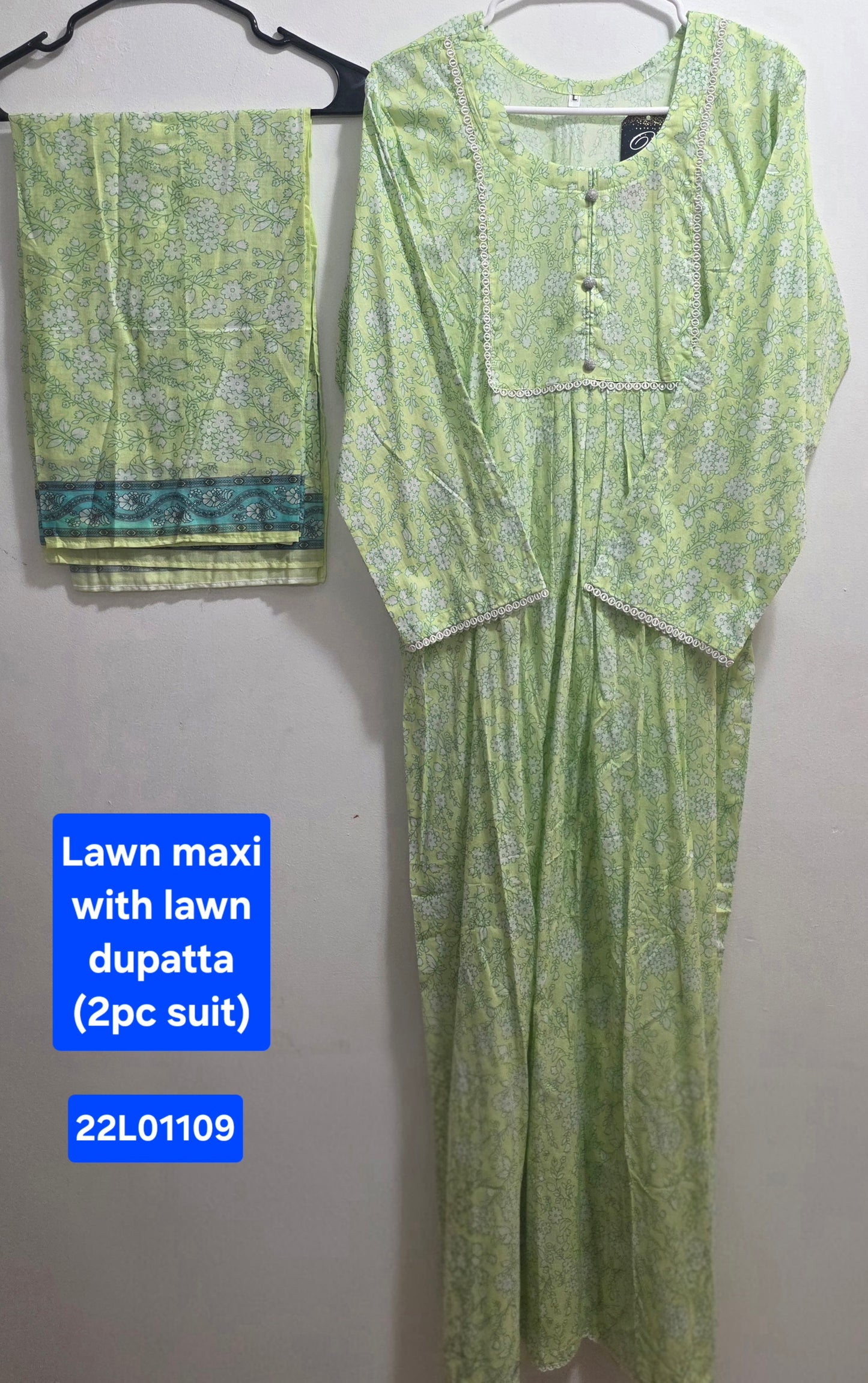 Lawn Maxi & Dupatta (2pc)
