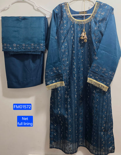 Khaddi Net Fancy Suit