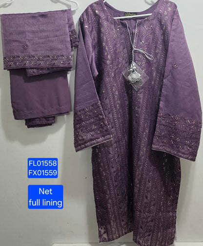 Khadi Net Fancy Suit