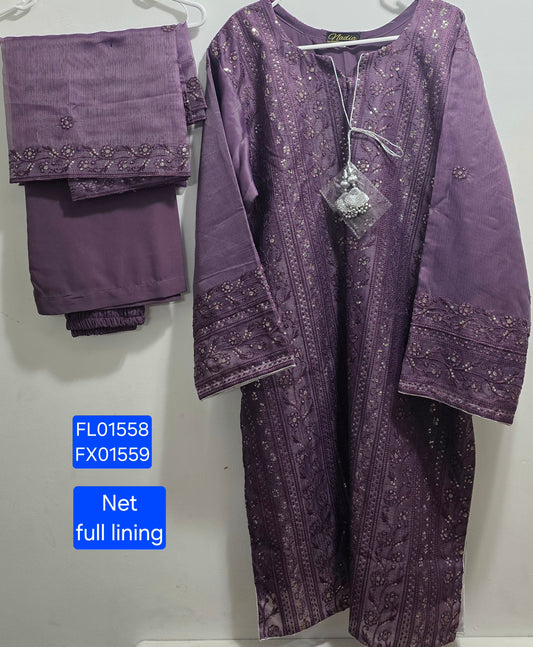 Khadi Net Fancy Suit
