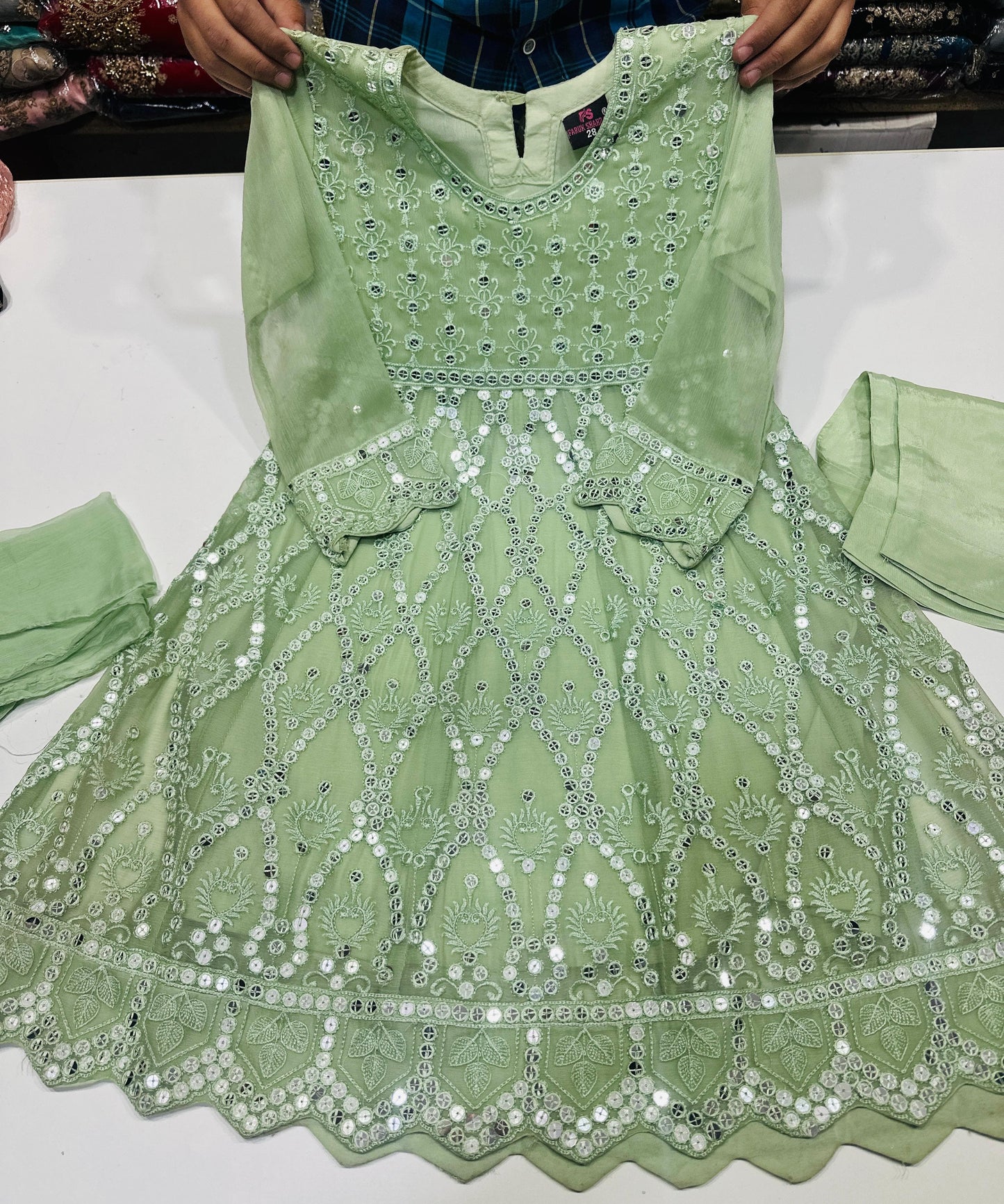 Girls Embroidered Suit (7-8yrs)