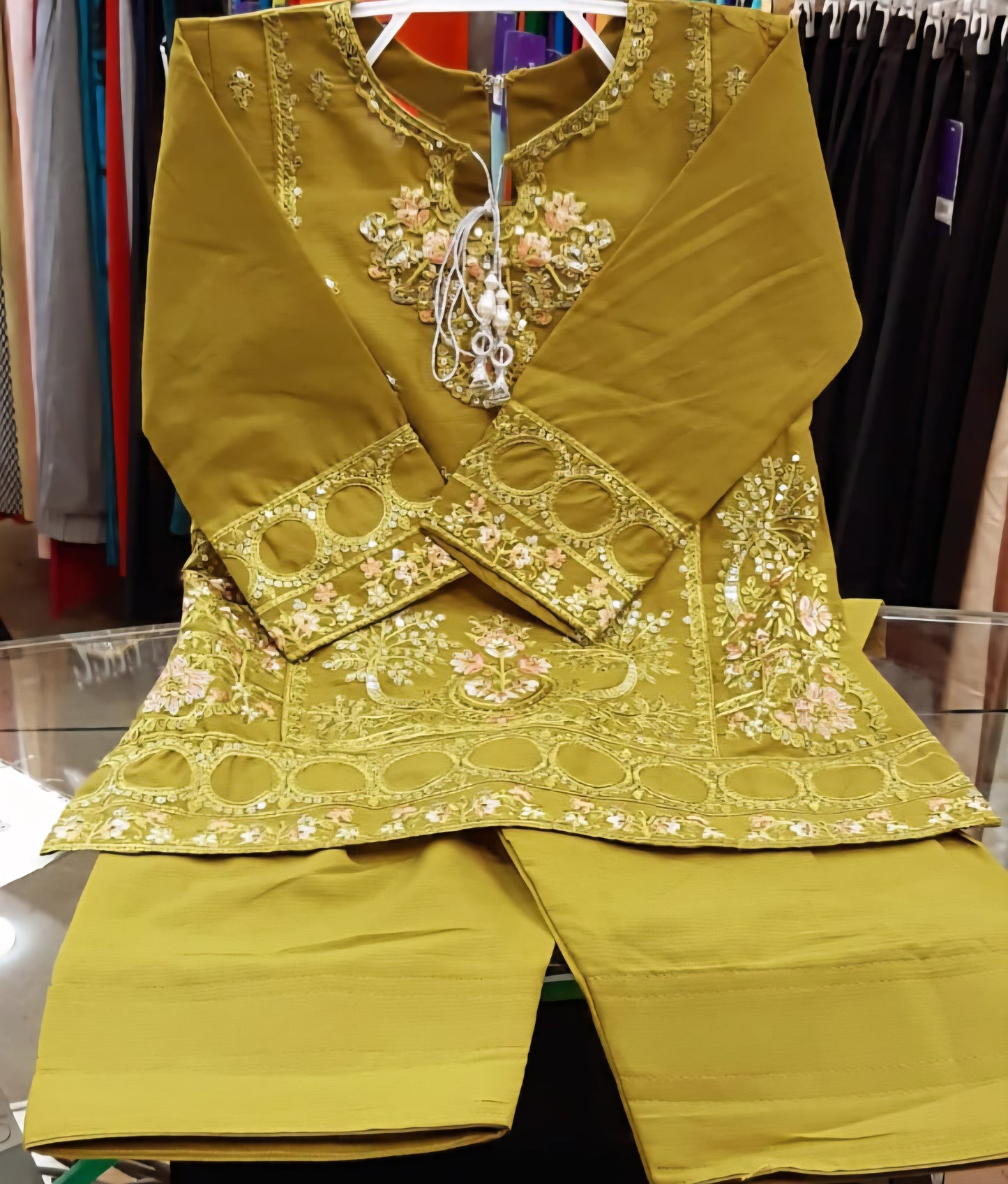 Girls Embroidered Suit