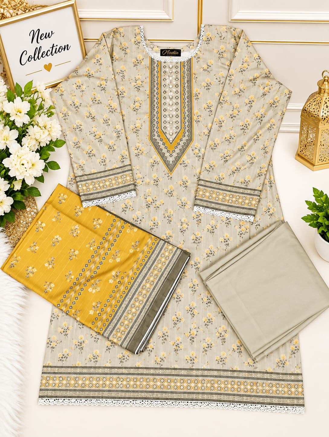 Doria Linen 3pc suit