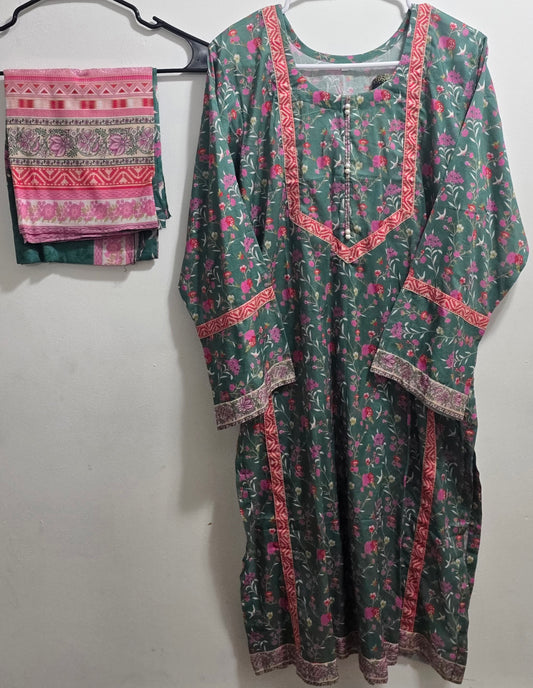 Lawn Shirt & Dupatta Set