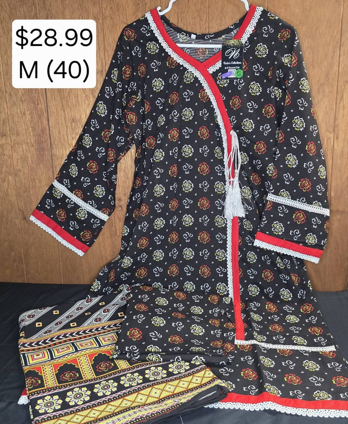 Bana Dora Linen 3pc Agrakha Style Suit