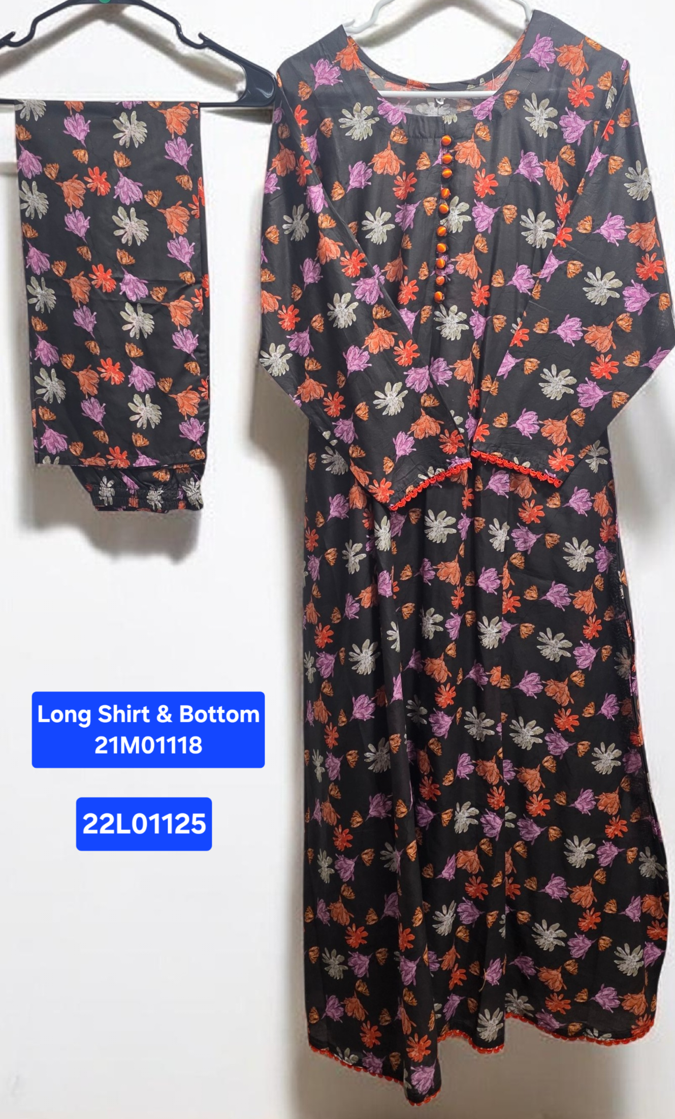 Lawn Long Shirt Suit (2pc)