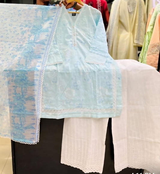 Lawn Embroidered 3pc Suit