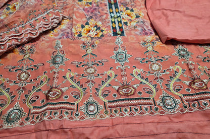 Embroidered Khaddar Cutwork 3pc Suit