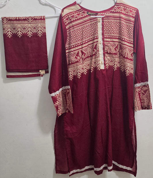 Lawn Shirt & Dupatta (2pc)