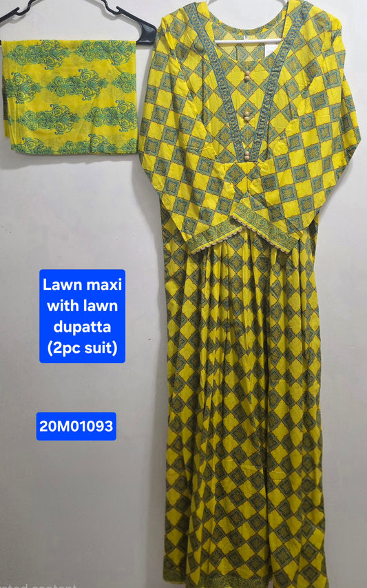 Lawn Maxi & Dupatta (2pc)